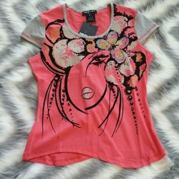 ... Tops - GLAMOROUS GRAPHIC ART URBAN TOP